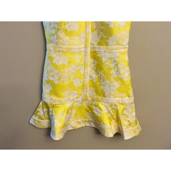 Alexis Solana Yellow Jacquard Mini Dress - Picture 4 of 11